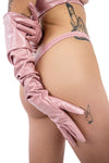 Naughty Thoughts - Sinner Vinyl Thong PINK