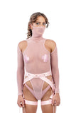 Naughty Thoughts - XXX Rated See Through Bodysuit PINK